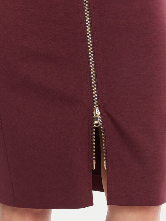 Patrizia Pepe Patrizia Pepe Ravno krilo 8G0485 A025 Bordo rdeča Regular Fit