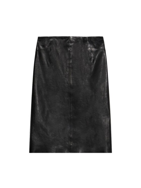 Trussardi Trussardi Gonna di pelle 1307A000647N033 Nero Regular Fit