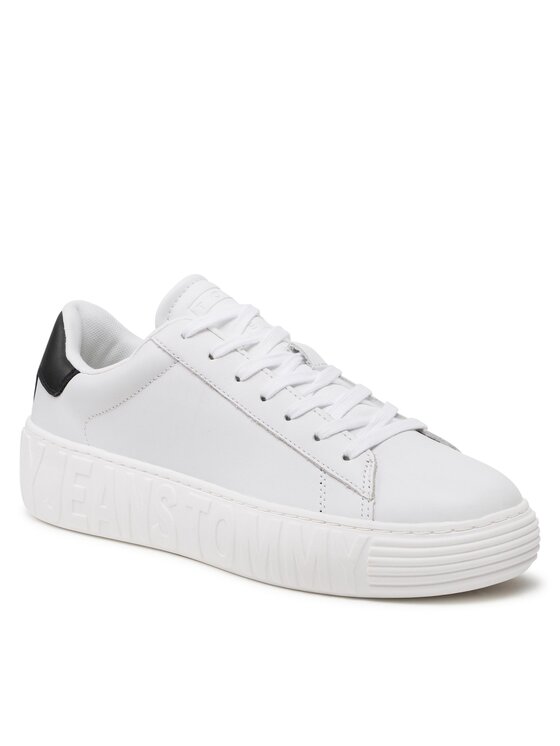 Tommy Jeans Tommy Jeans Sneakers Leather Outsole EM0EM01159 Alb
