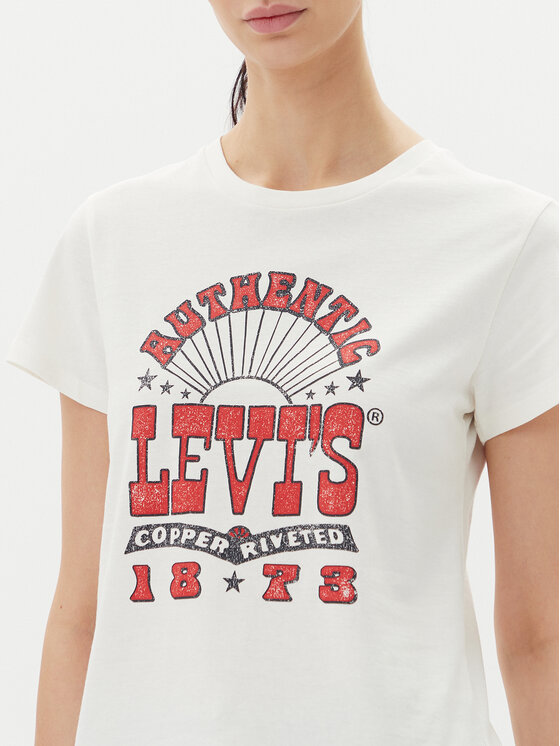 Levi's® Levi's® T-krekls Perfect 17369-3024 Balts Standard Fit
