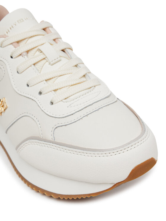 Tommy Hilfiger Tommy Hilfiger Sneakersy Runner FW0FW08696 Écru