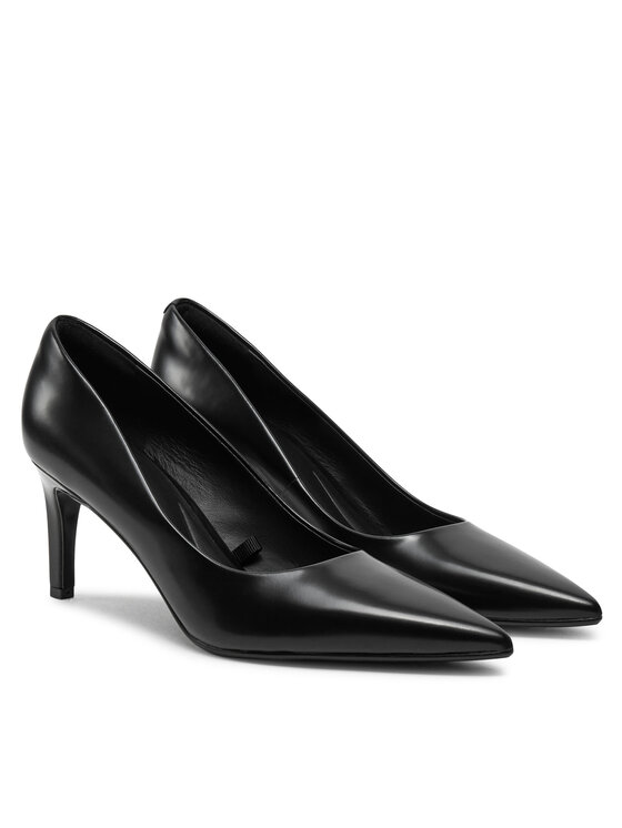 Calvin Klein Calvin Klein Štikle Heel Pump 70 - Brush L HW0HW02446 Crna