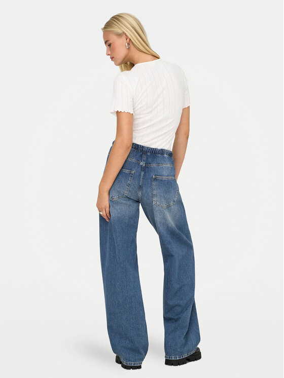 ONLY ONLY Džínsy Pennie 15359088 Modrá Wide Leg