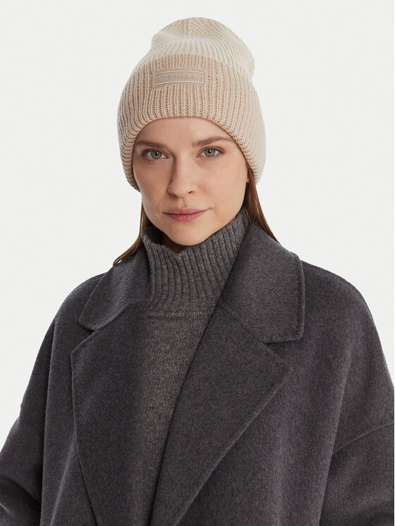 Calvin Klein Calvin Klein Czapka LV04D8029G Écru