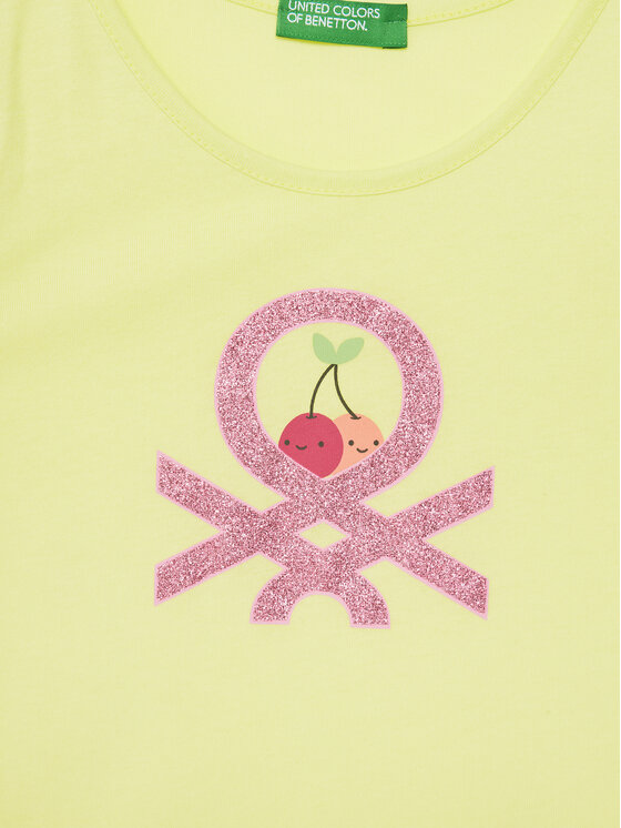 United Colors Of Benetton United Colors Of Benetton Top 3I1XGH012 Gelb Regular Fit