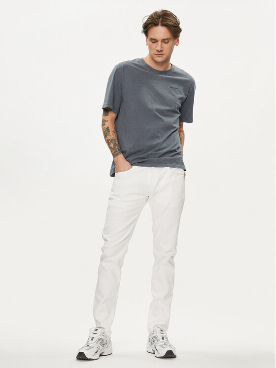 Pepe Jeans Pepe Jeans Blugi PM207390 Alb Tapered Fit