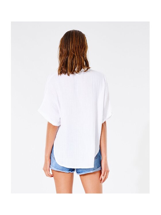 Rip Curl Rip Curl Koszula Premium Surf S/S Shirt Biały Relaxed Fit