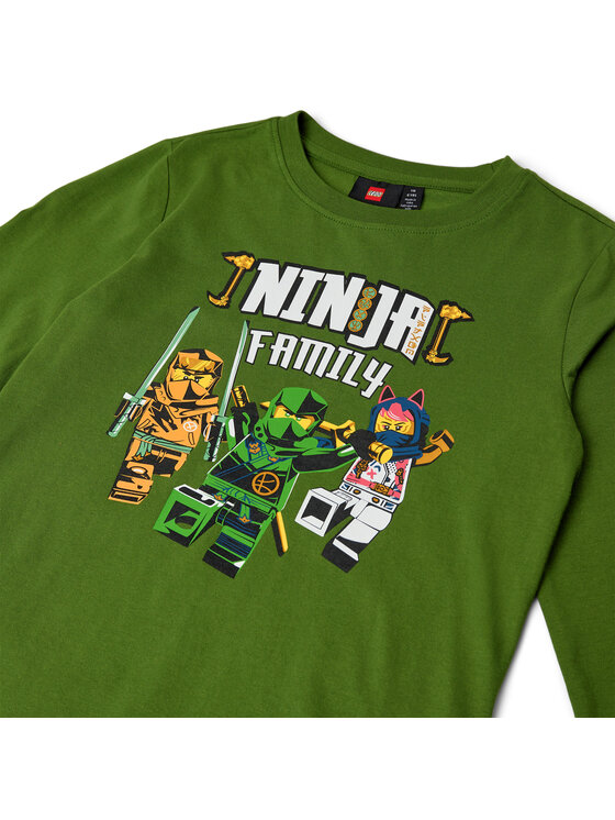 LEGO LEGO Longsleeve Tano 203 Zielony Regular Fit