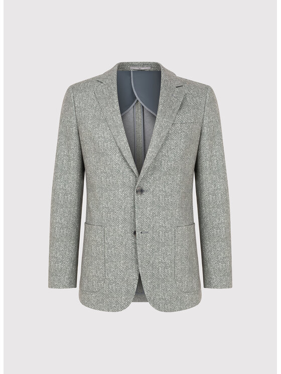 Pako Lorente Pako Lorente Marynarka P25WF-3X-034 Szary Slim Fit
