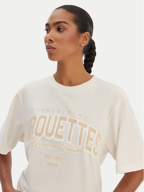 BOSS BOSS T-Shirt C_Eregular_1 50556993 Beige Relaxed Fit