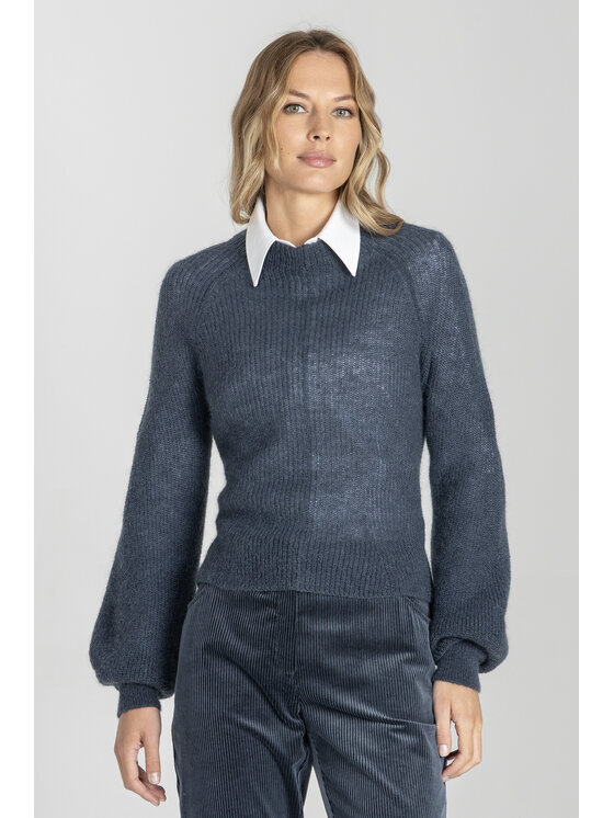 Deni Cler Milano Deni Cler Milano Sweter T-DC-S484-E5-95-60-1 Niebieski Regular Fit