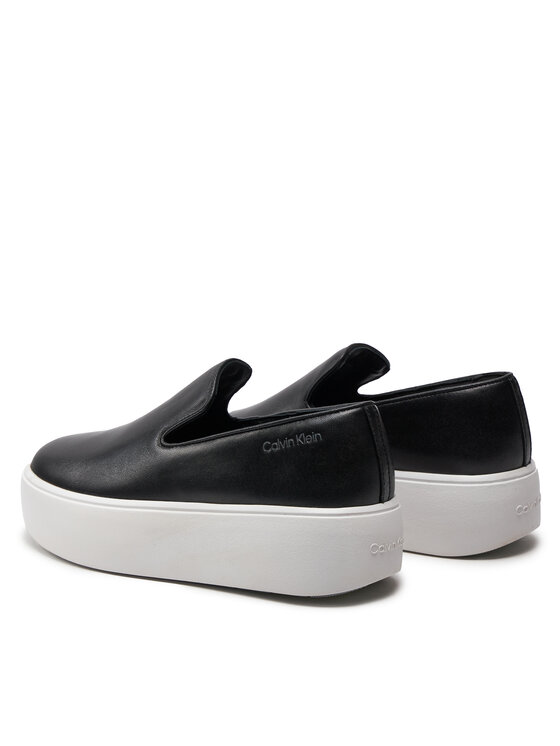 Calvin Klein Calvin Klein Tenisice FLATFORM CUPSOLE SLIP ON LTH HW0HW01893 Crna