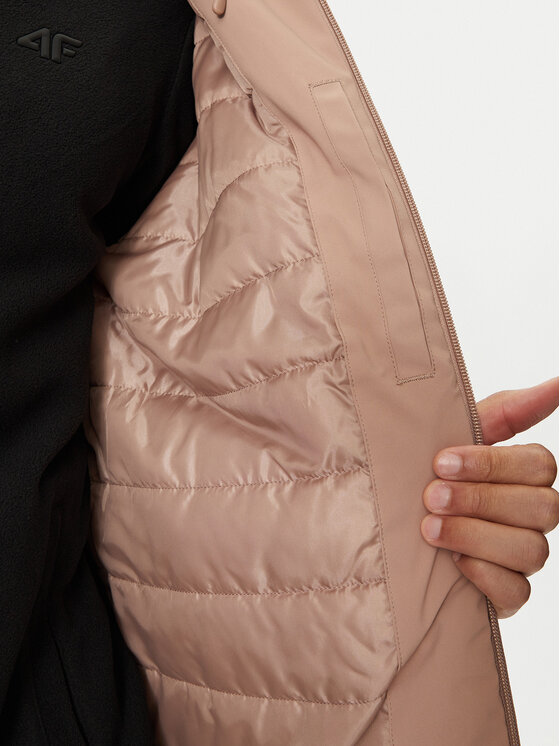 4F 4F Slidinėjimo striukė 4FWAW24TTJAM579 Ruda Regular Fit