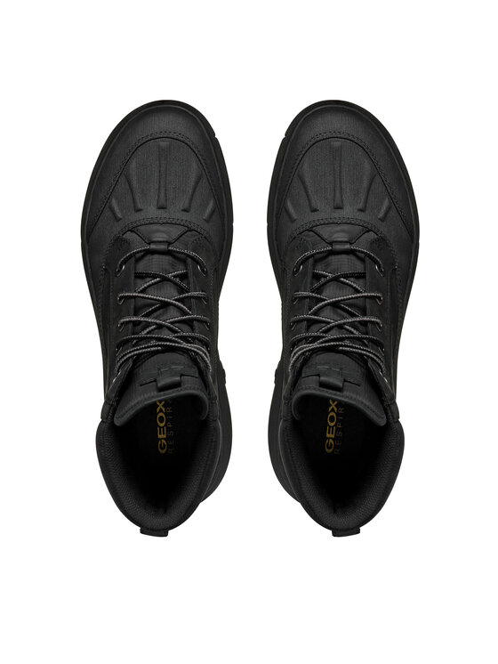 Geox Geox Čižmy U Nebula + Grip B Ab U46HFC 0FFBC C9999 Čierna