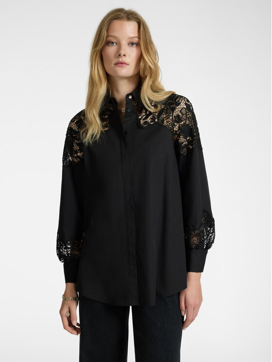 Elena Mirò Elena Mirò Camicia 5142P100201N033 Nero Over Fit