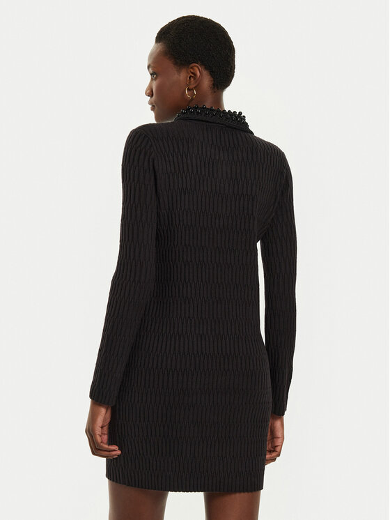 PINKO Pinko Sukienka dzianinowa York 104360 A27J Czarny Regular Fit