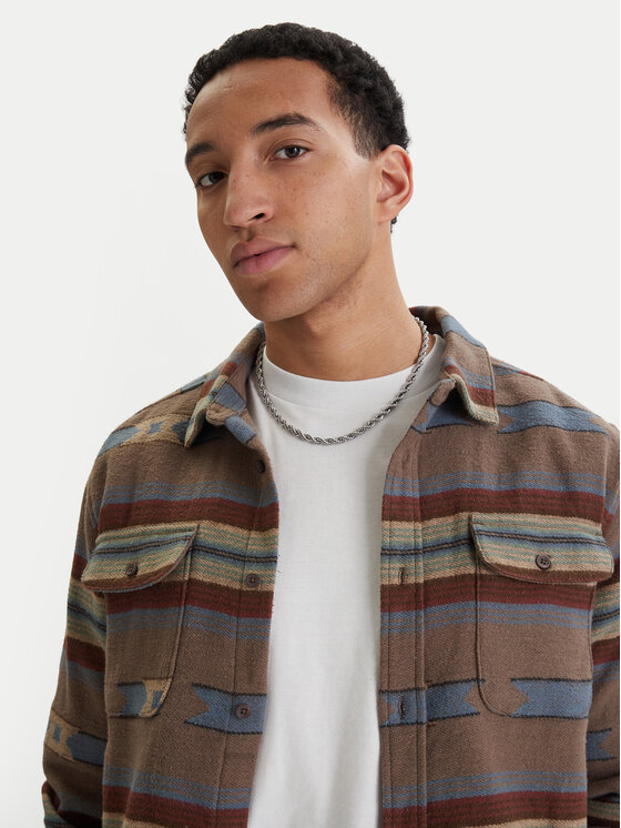 RVCA RVCA Särk Dayshift 23A053505 Pruun Regular Fit