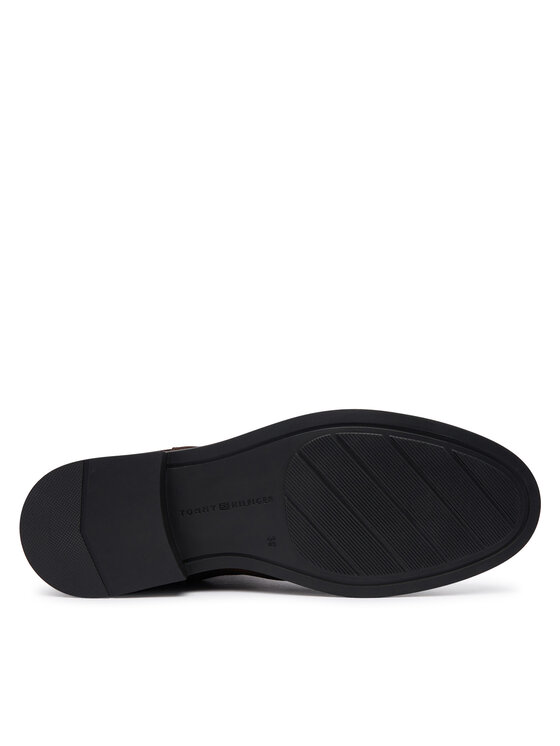 Tommy Hilfiger Tommy Hilfiger Sztyblety Enamel Flag Suede Ankle Chelsea FW0FW09575 Brązowy