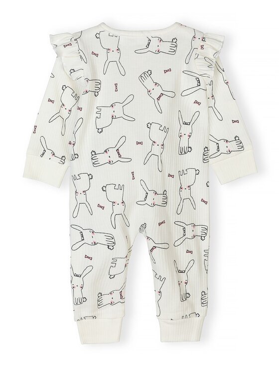 minoti minoti Komplet pajacy 28BABYRIB3 Różowy Regular Fit