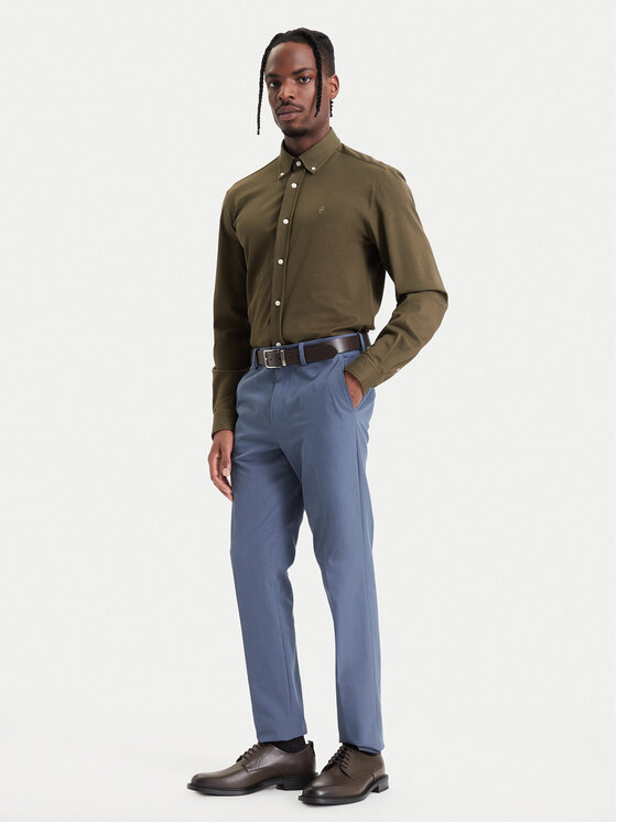 BOSS BOSS Риза H-Roan 50567031 Зелен Slim Fit