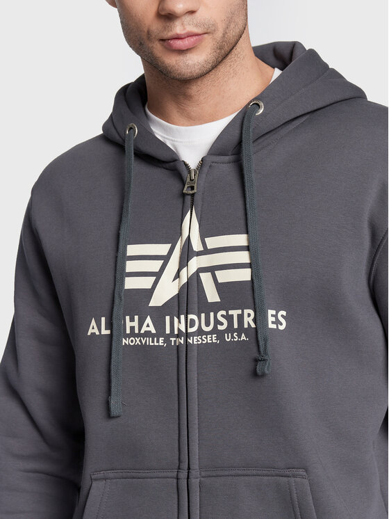 Alpha Industries Alpha Industries Bluza Basic 178325 Szary Regular Fit