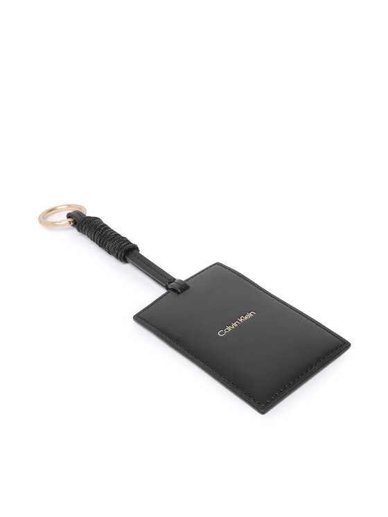Calvin Klein Etui pentru chei Foil Logo Lacing Cardcase Charm LV04F1259G Negru