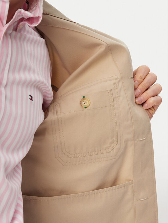 Tommy Hilfiger Tommy Hilfiger Prehodna jakna MW0MW38712 Svetlo bež Regular Fit