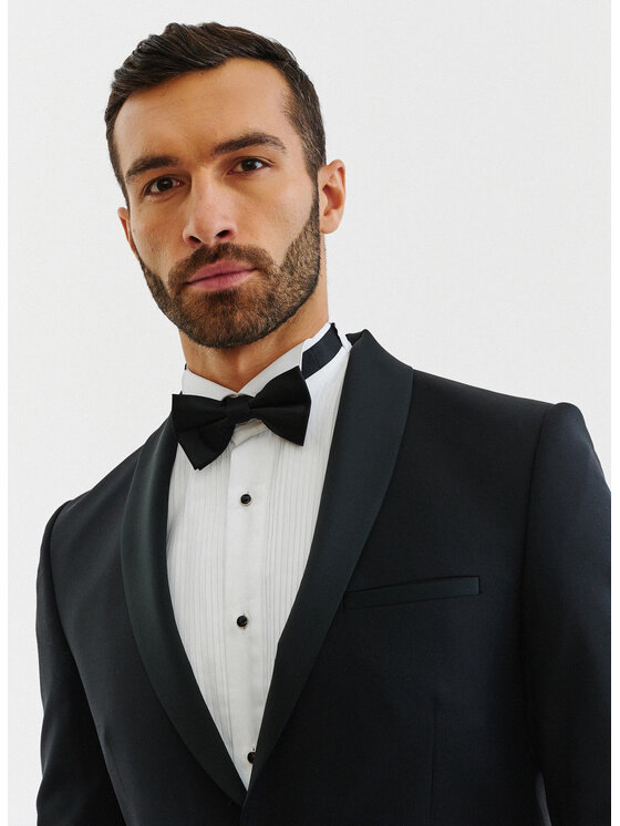 Pako Lorente Pako Lorente Marynarka P000B-3S-001 Czarny Slim Fit