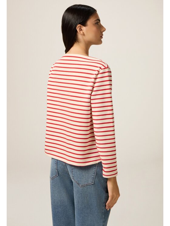 Oltre Oltre Felpa G806J004425N011 Rosso Boxy Fit