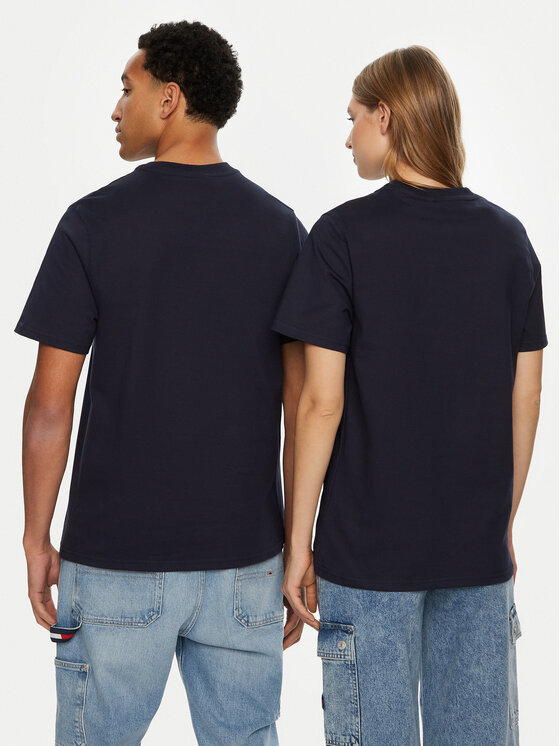 Hunter Hunter T-krekls HARU0006242 Tumši zils Regular Fit