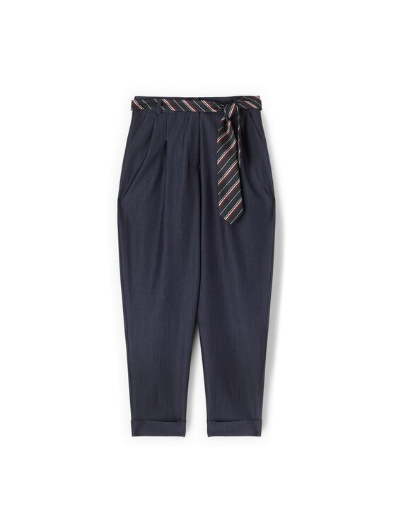 Motivi Motivi Spodnie materiałowe P03IQ004736N034 Niebieski Regular Fit
