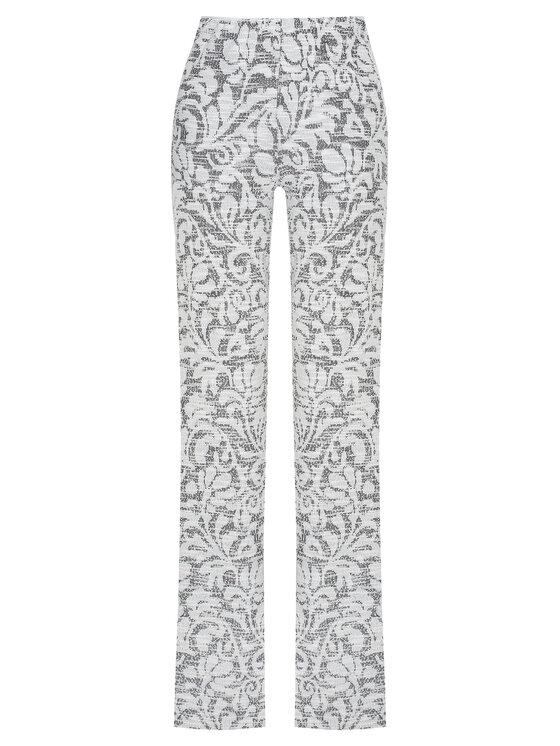 Magda Matyja Magda Matyja Spodnie dzianinowe PALAZZO FLARE Szary Flare Fit