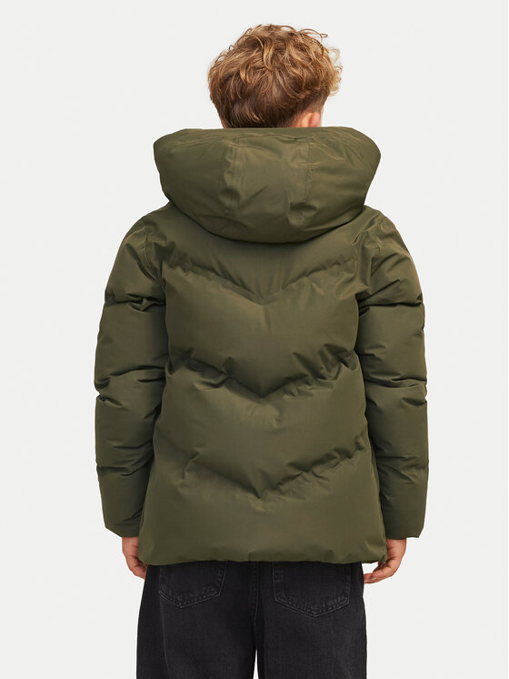 Jack & Jones Junior Jack & Jones Junior Kurtka zimowa Slay 12261353 Zielony Regular Fit