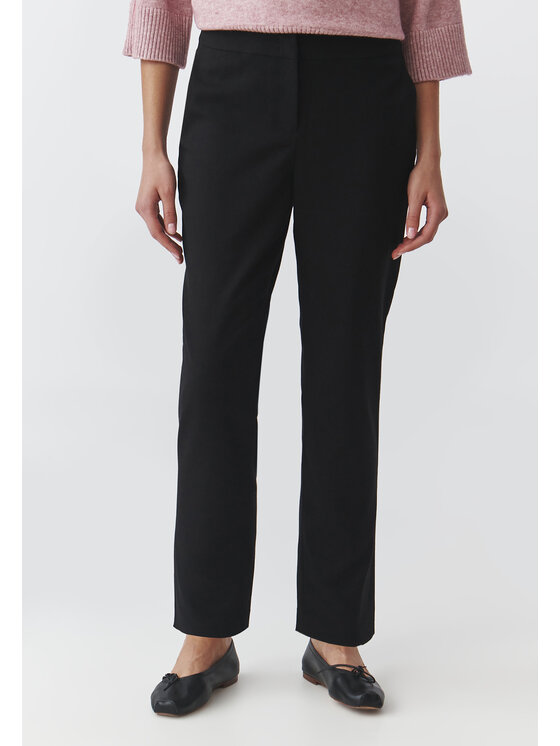 TATUUM TATUUM Bavlnené nohavice OLIA Čierna Skinny Fit