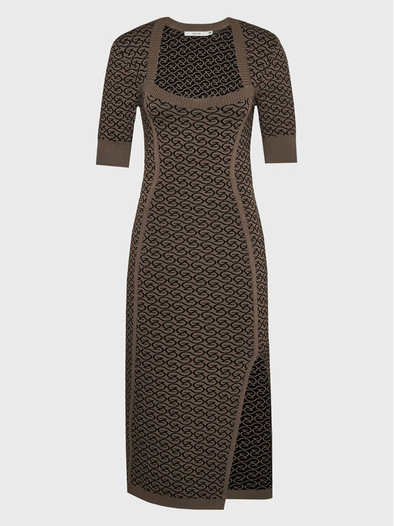 Gestuz Gestuz Φόρεμα υφασμάτινο Matthea 10906265 Πράσινο Slim Fit