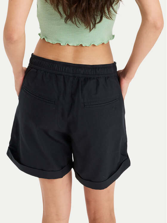 Roxy Roxy Шорти от плат Sweetest Day ERJNS03588 Черен Regular Fit