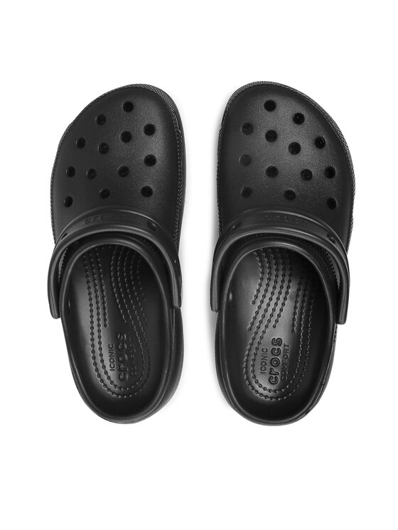 Crocs Crocs Παντόφλες Classic Platform Clog 206750 Μαύρο