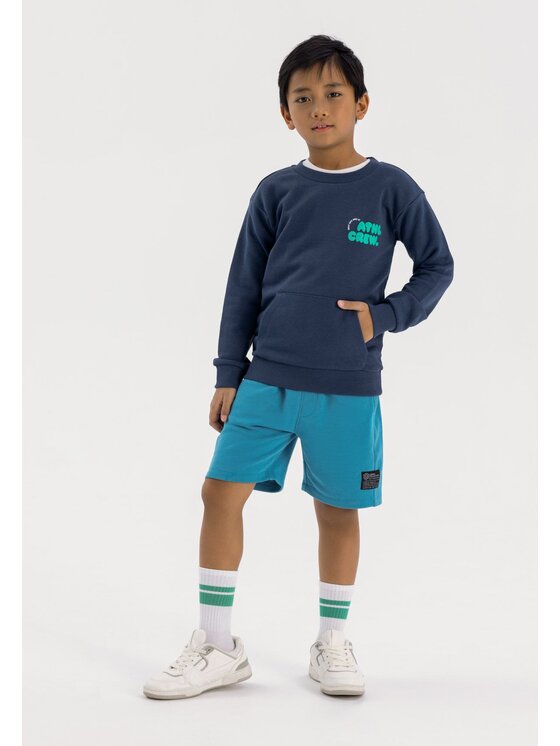 MINOTI MINOTI Szorty 23fleece90 Niebieski Regular Fit