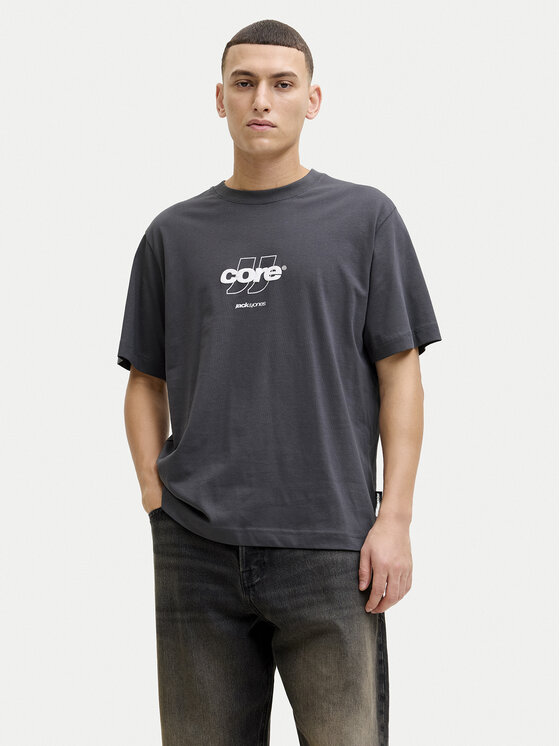 Jack & Jones Jack & Jones Тишърт Club 12289868 Сив Relaxed Fit