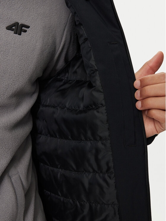 4F 4F Μπουφάν για σκι 4FWAW24TTJAM579 Μαύρο Regular Fit