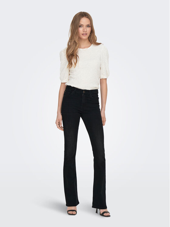 ONLY ONLY Jeansy 15286686 Černá Flared Fit
