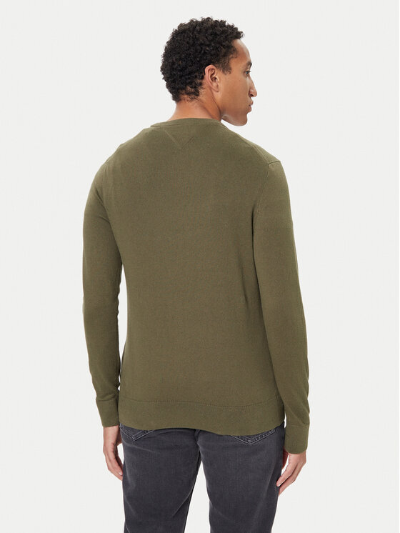 Tommy Hilfiger Tommy Hilfiger Pulover MW0MW28046 Verde Regular Fit