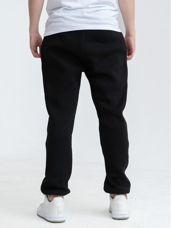 Jigga Wear Jigga Wear Spodnie dresowe Spodnie Dresowe Męskie Czarne Jigga Wear Frame Name M Czarny Regular Fit