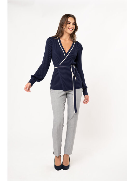 QUIOSQUE QUIOSQUE Sveter 022202 Tmavomodrá Regular Fit