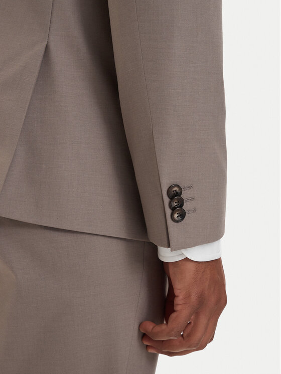 HUGO HUGO Anzug Arti-Hesten 50544524 Hellbraun Extra Slim Fit