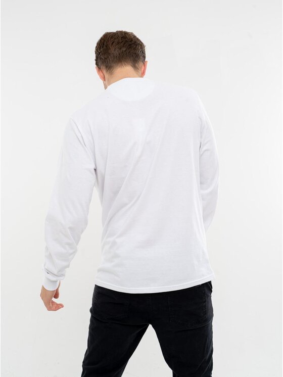 Urban City Urban City Longsleeve Koszulka Z Długim Rękawem Męska Biała UrbanCity Classic UC M Biały Regular Fit