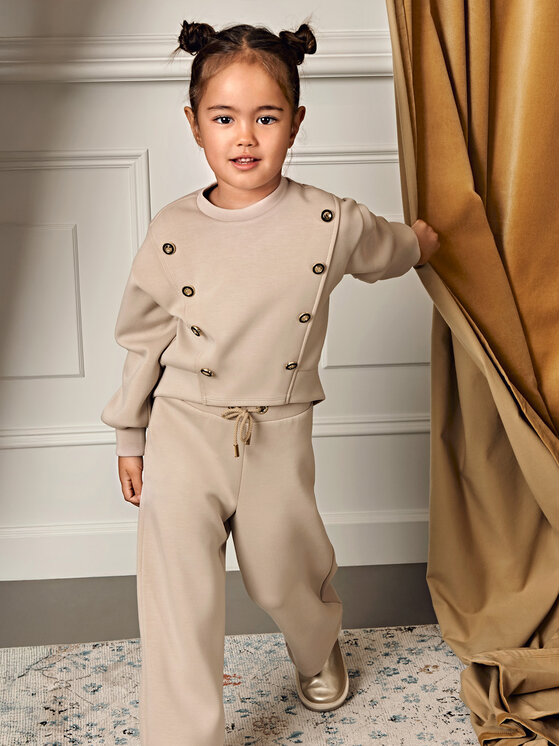 Abel & Lula Abel & Lula Completo felpa e pantaloni di tessuto 5730 Beige Regular Fit