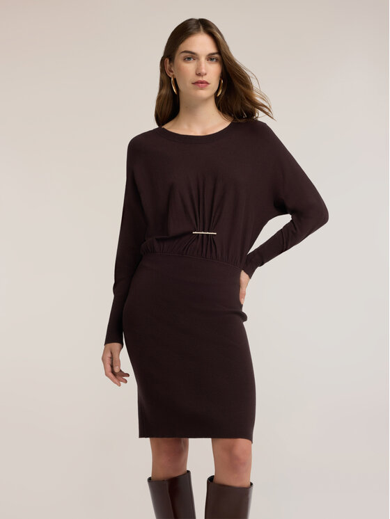 Motivi Motivi Sukienka koktajlowa 760DW001616N022 Brązowy Regular Fit