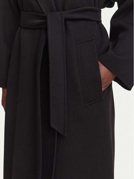 Weekend Max Mara Weekend Max Mara Volneni plašč Operoso 2625016011 Črna Regular Fit