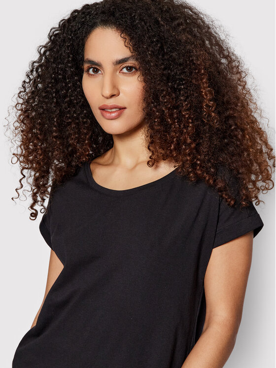 Vila Vila T-Shirt Dreamers 14083083 Czarny Boxy Fit